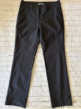 Nike Dri-Fit Women’s Black Tournament Golf Pant Size 6 Straight Leg Mid-Rise
